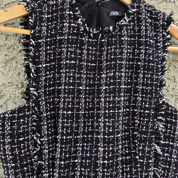 Zara Tweed Shorts Romper - Picture 3 of 7